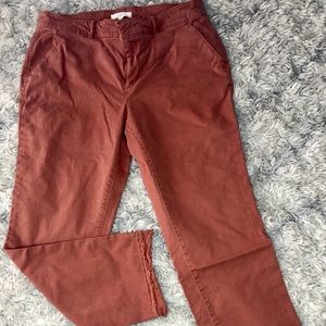 Rust colored trousers